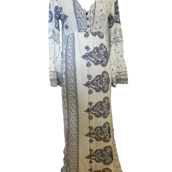 O’NEILL Kansas Summer Sun Maxi Dress Side Leg Slit - Picture 3 of 16